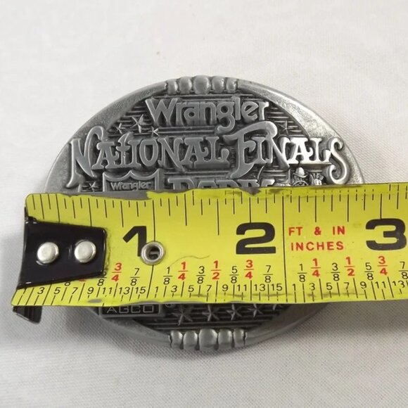 2002 National Finals Rodeo NFR Montana Silversmiths Mini Belt Buckle - Picture 3 of 9